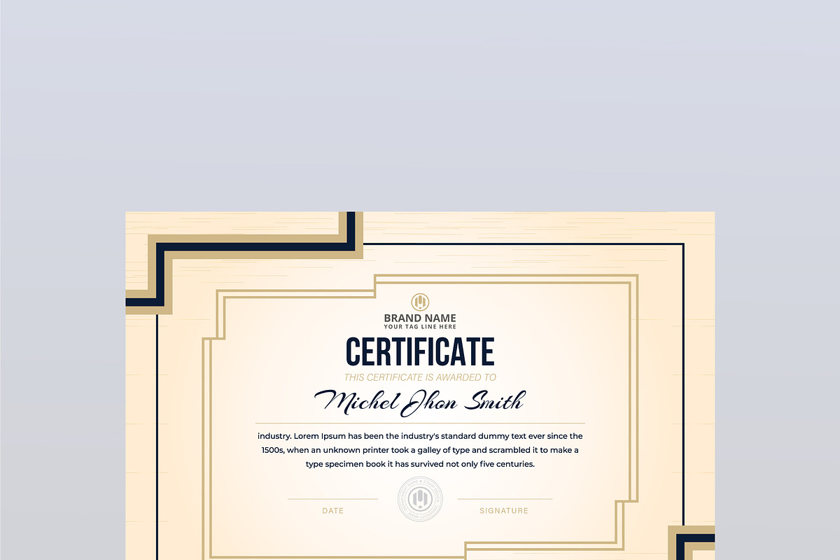 Certificate in Stationery Templates - product preview 8