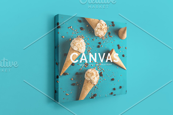 Square Canvas Ratio 1x1 Mockup 02 in Print Mockups - product preview 3