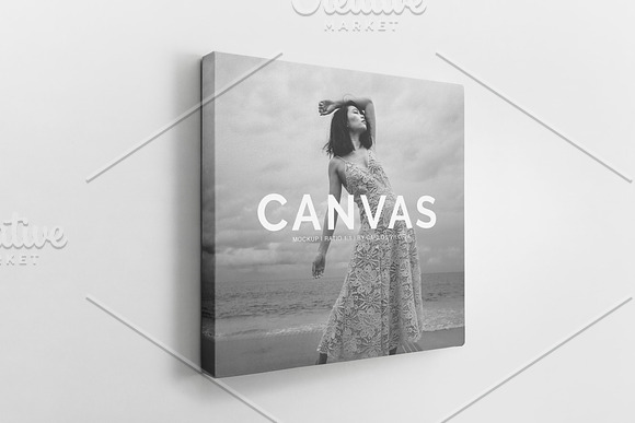 Square Canvas Ratio 1x1 Mockup 02 in Print Mockups - product preview 5