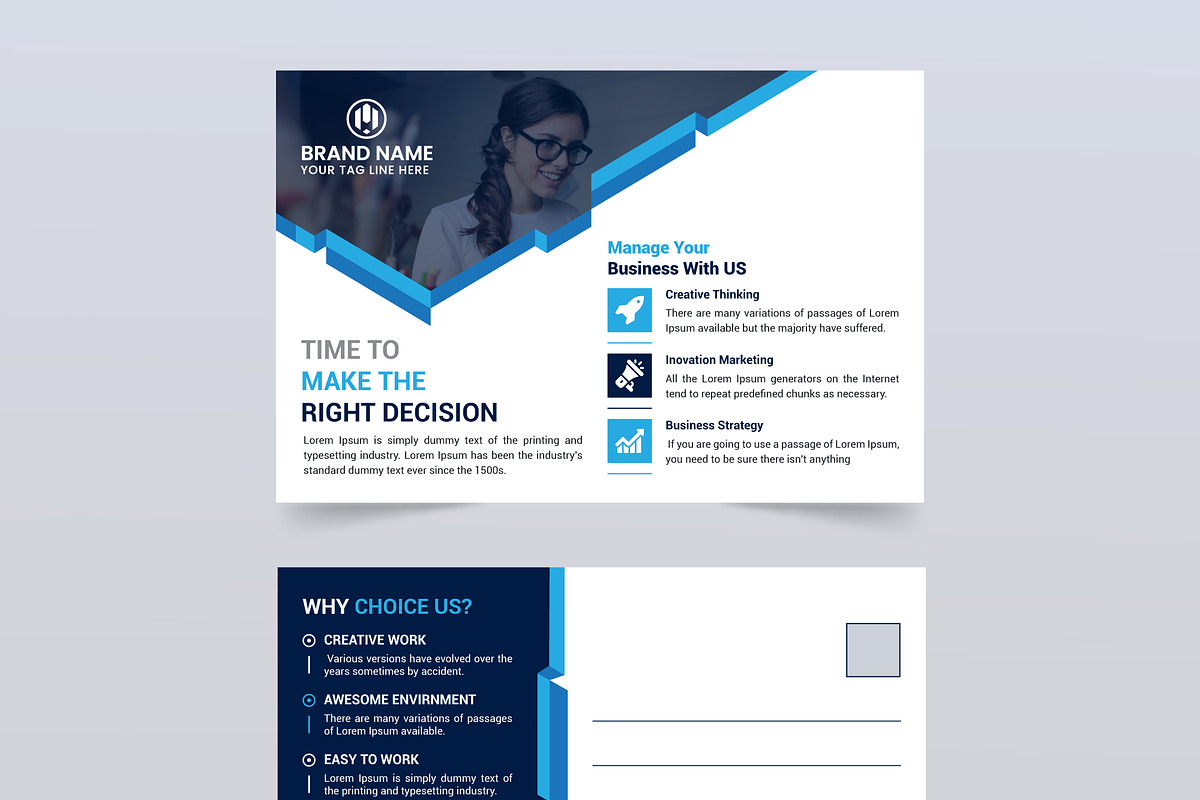 Post Card in Postcard Templates - product preview 8