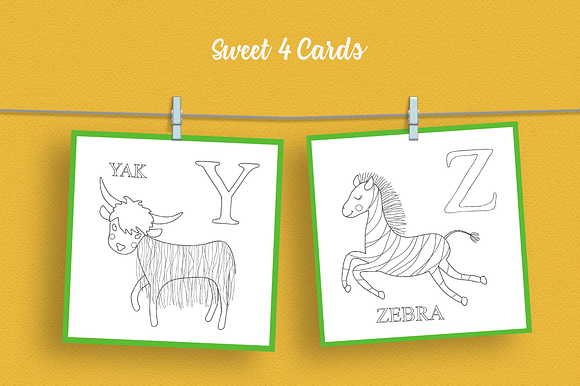 Alphabet Zoo Illustration Set in Illustrations - product preview 8