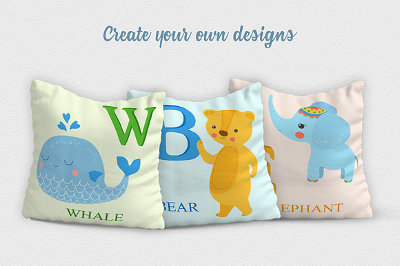 Alphabet Zoo Illustration Set in Illustrations - product preview 9