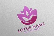 Yoga and Spa Lotus Flower logo 28
