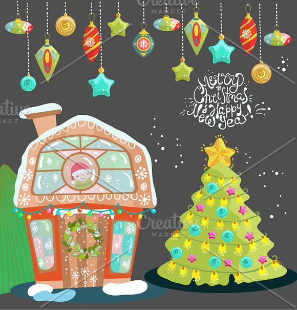 Christmas Vector Clipart in Illustrations - product preview 2
