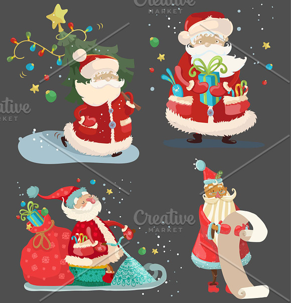 Christmas Vector Clipart in Illustrations - product preview 3