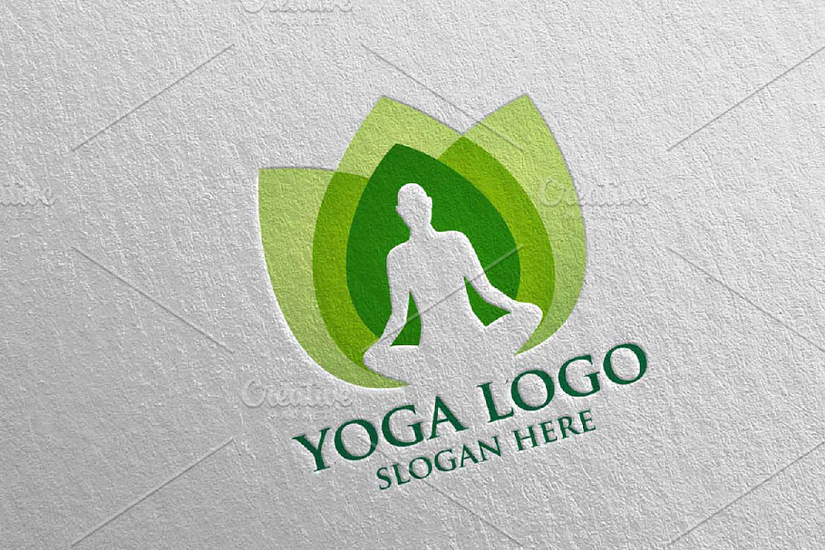 Yoga and Spa Lotus Flower logo 31 in Logo Templates - product preview 8