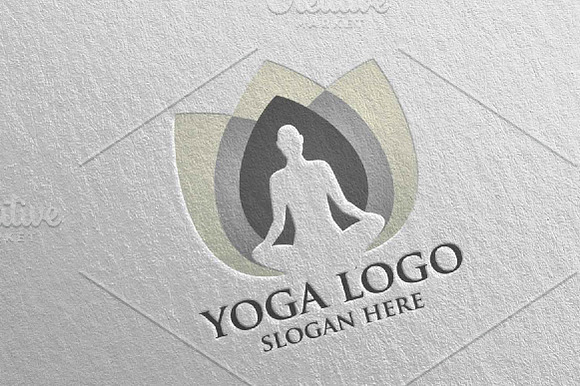 Yoga and Spa Lotus Flower logo 31 in Logo Templates - product preview 4