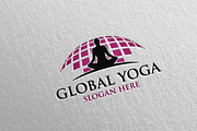 Yoga and Spa Lotus Flower logo 34