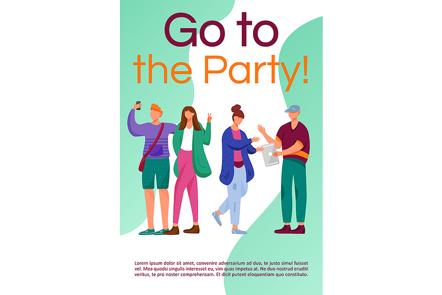 Go to the party brochure template in Invitation Templates - product preview 8