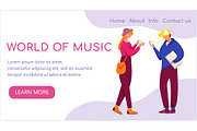 World of music landing page