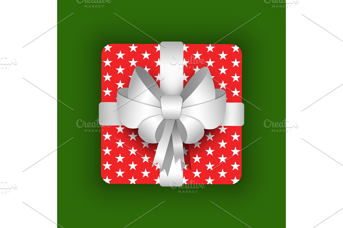 Gift Box with Ribbon and Bow in Illustrations - product preview 8