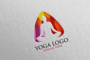 Yoga and Spa Lotus Flower logo 36