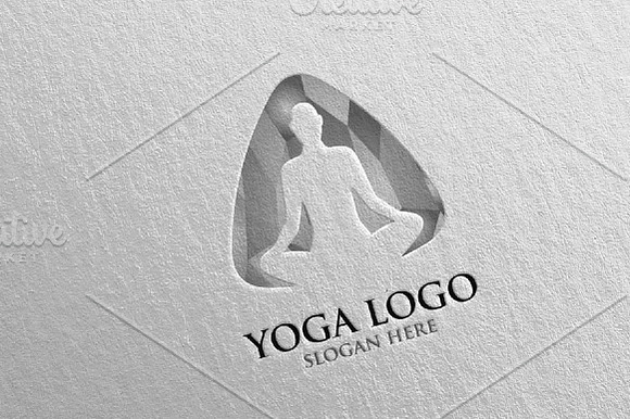 Yoga and Spa Lotus Flower logo 36 in Logo Templates - product preview 4