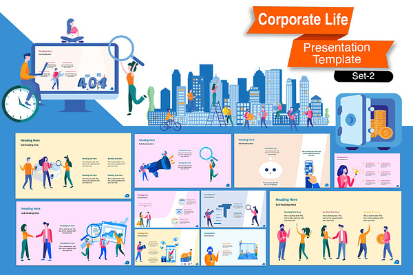 Corporate Life Keynote Template Set2