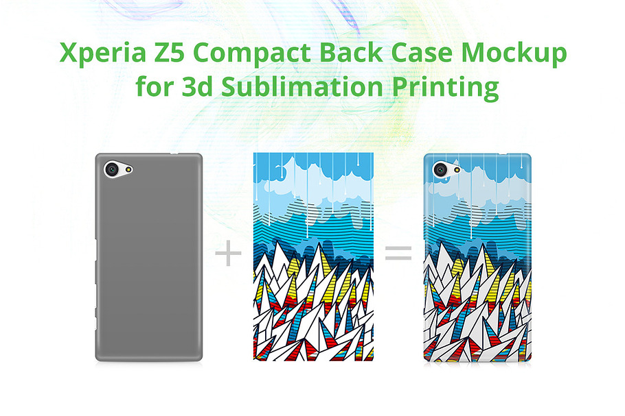 Xperia Z5 Compact 3d Case Mockup