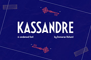 Kassandre — condensed sans font