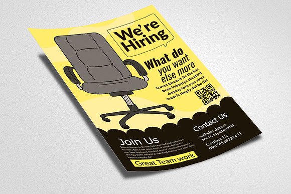 We Are Hiring/Job Vacancy Flyer in Flyer Templates - product preview 1
