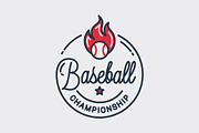 Baseball championship logo.