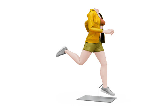 Female Sport Outfit in Mockup Templates - product preview 2