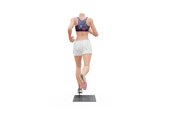 Female Sport Outfit in Mockup Templates - product preview 7
