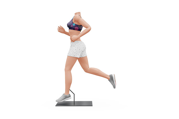 Female Sport Outfit in Mockup Templates - product preview 13
