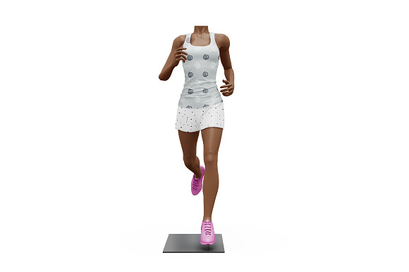 Female Sport Outfit in Mockup Templates - product preview 4