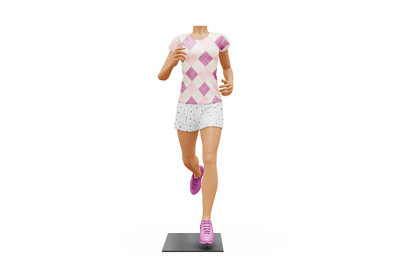 Female Sport Outfit in Mockup Templates - product preview 1