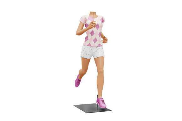 Female Sport Outfit in Mockup Templates - product preview 3