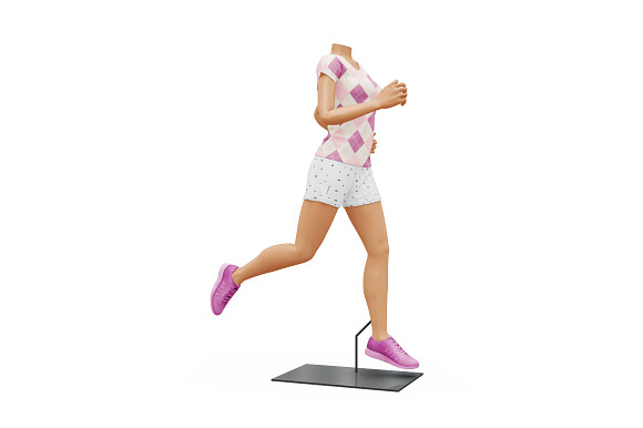 Female Sport Outfit in Mockup Templates - product preview 6