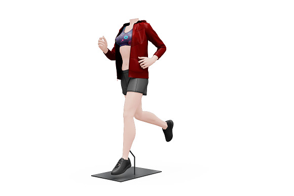 Female Sport Outfit in Mockup Templates - product preview 16