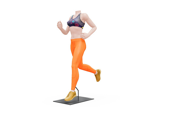 Female Sport Outfit in Mockup Templates - product preview 14