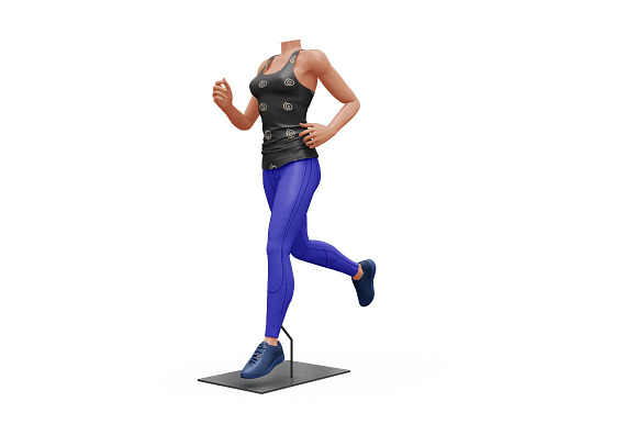 Female Sport Outfit in Mockup Templates - product preview 16