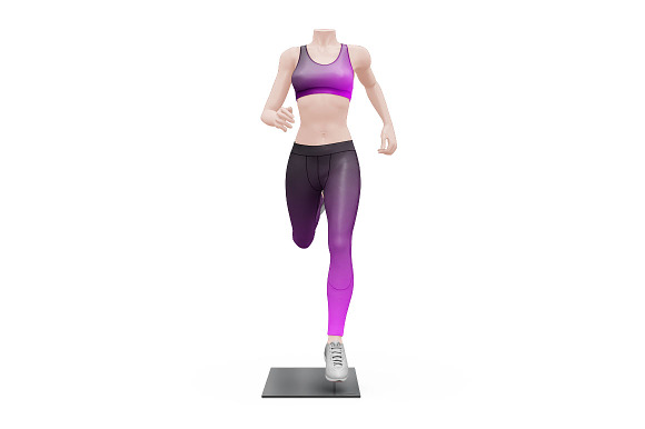 Female Sport Outfit in Mockup Templates - product preview 1