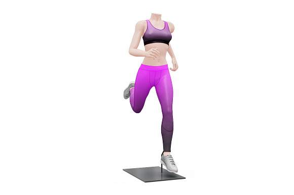 Female Sport Outfit in Mockup Templates - product preview 3