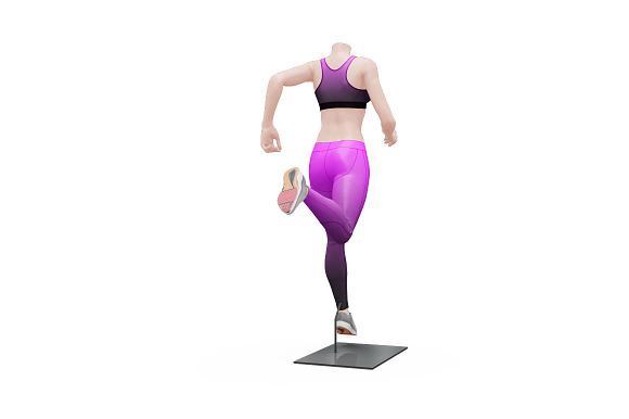 Female Sport Outfit in Mockup Templates - product preview 8