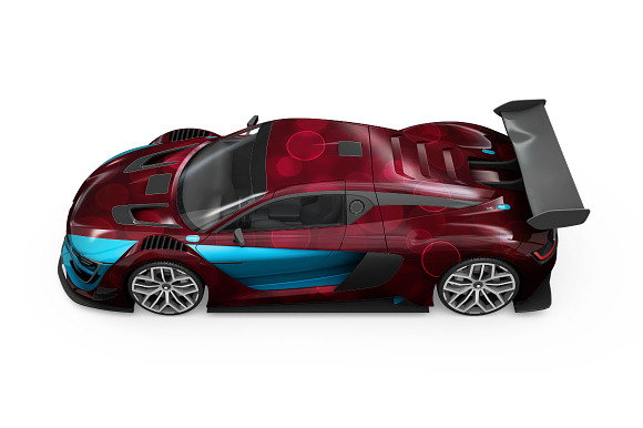 Sport Car Mockup in Mockup Templates - product preview 12