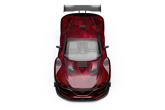 Sport Car Mockup in Mockup Templates - product preview 14