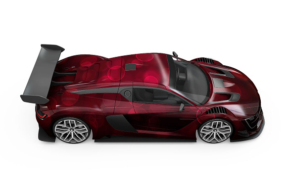 Sport Car Mockup in Mockup Templates - product preview 16