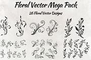 26 Floral Vectors Mega Pack