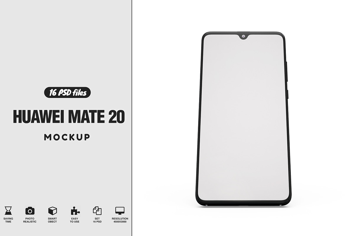 Huawei Mate 20 App Mockup in Mockup Templates - product preview 8
