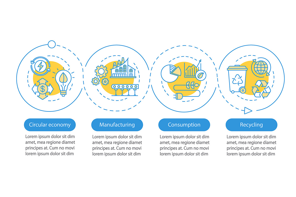 Circular economy vector infographic in Web Elements - product preview 8
