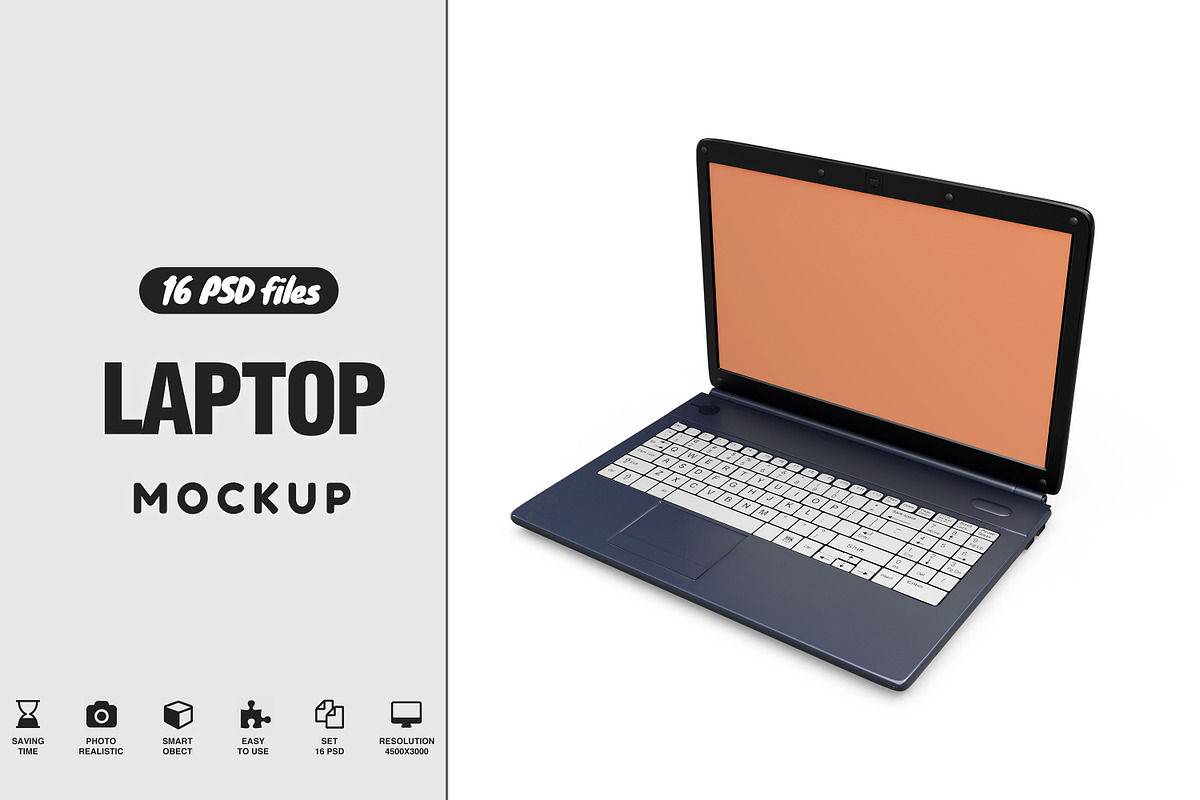 Laptop Mockup in Mockup Templates - product preview 8