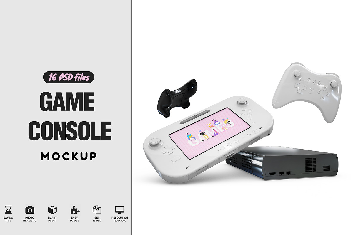 Game Console Mockup in Mockup Templates - product preview 8