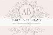 Floral monograms