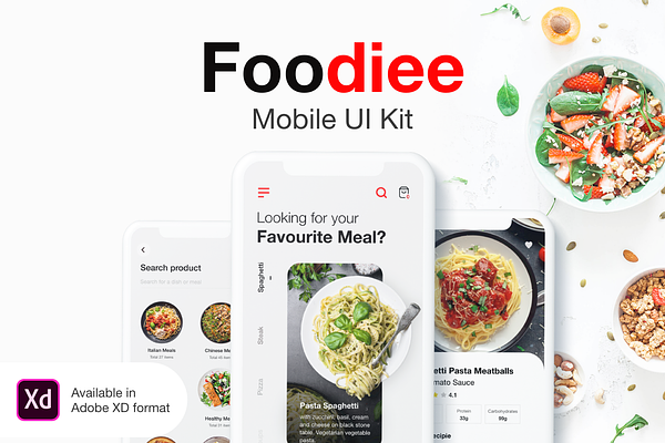 Foodiee - Mobile App UI Kit
