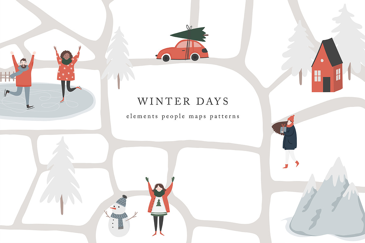 Winter days - calm and cozy Holidays in Illustrations - product preview 8