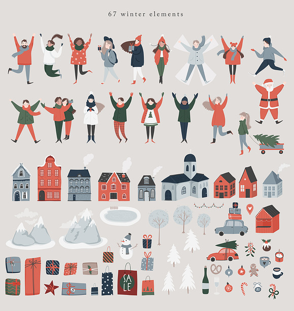 Winter days - calm and cozy Holidays in Illustrations - product preview 1