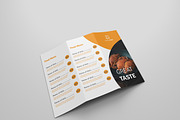 Food Menu Tri-fold Brochures