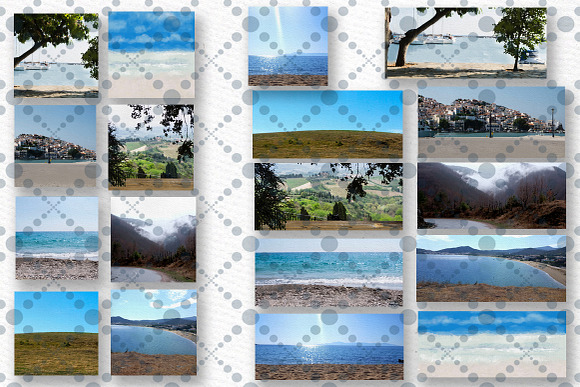 Beach background Holiday landscapes in Illustrations - product preview 1