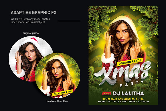 Christmas Party Flyer Template in Flyer Templates - product preview 5